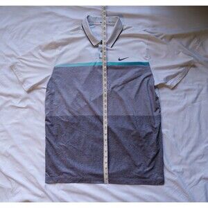 Nike Tiger Woods Collection Dri-Fit Designer Print Polo Shirt Mens Large